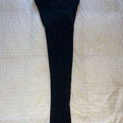 Krimson Klover knit tights women's size M Black